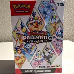 Pokemon TCG Prismatic Evolutions Booster Bundle Box 6 Packs Eevee English 2025 - Image 1