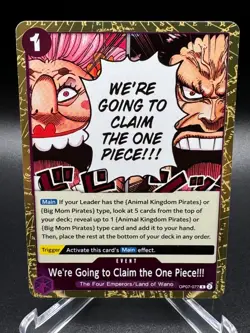 We're Going to Claim the One Piece!!! OP07-077 (R) English NM TCG One Piece - Image 1