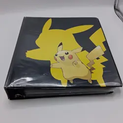 Pokemon Ultra Pro Pikachu Binder Lot w/ 500+ Cards Holos Rares Commons Energy - Image 1