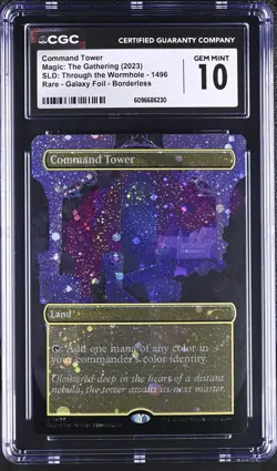 COMMAND TOWER Secret Lair Galaxy Foil Through the Wormhole CGC 10 MTG - Image 1