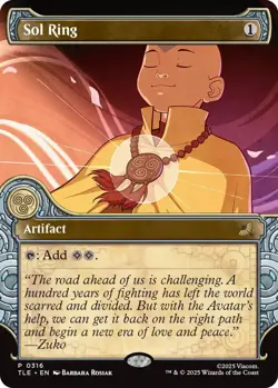 MTG Sol Ring - Showcase, NM-Mint, English Avatar: The Last Airbender: Eternal-Le - Image 1