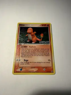Ditto 37/113 Reverse Holo Pokemon Card Ex Delta Species Pokemon TCG - MP - Image 1