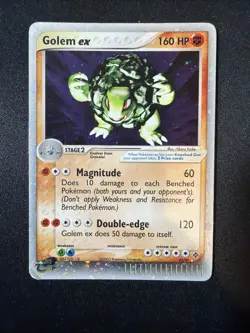 Golem ex 91/97 Dragon Holo Rare Pokemon TCG Nintendo vintage e-reader MP - Image 1