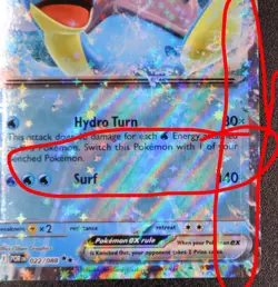 PRINT ERROR Lapras ex 022/088 ME03: Perfect Order Double Rare Pokemon TCG NM/M - Image 4