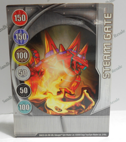Bakugan Card - Steam Gate - Silver Gate Card - BA633 - 3/48q - 2009 - Image 1
