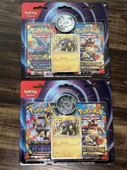 Pokemon TCG Mega Evolution Phantasmal Flames 2 Pack Blister Raikou New Sealed X2 - Image 1