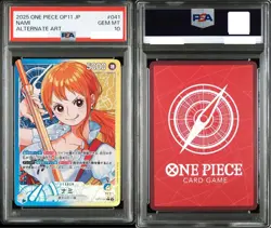 PSA 10 Nami OP11-041 Zeus OP11-106 Seq Set Parallel Alt Art One Piece Card JPN - Image 2