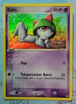 2007 Pokemon Ralts EX Power Keepers Reverse Holo #59 PSA 8 - Image 1