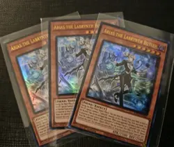 3x Arias the Labrynth Butler 1st Edition Ultra Rare RA05-EN028 YuGiOh NM Playset - Image 1