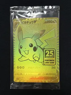 Pokemon Card Pikachu 25th Anniversary Golden Promo 001/015 s8a-G Z41 - Image 1