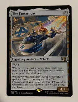 The Fantasticar 104 NM Marvel Super Heroes Commander MTG MSC - Image 1