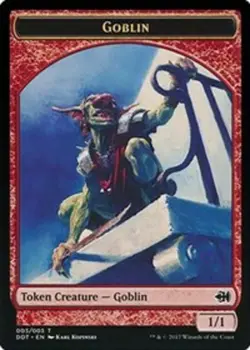 Goblin Token x4 - Duel Decks: Merfolk vs Goblins - NM-Mint, English - Duel Decks - Image 1