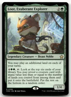 Loot, Exuberant Explorer #106 (NM) Foundations FDN Magic MTG - Image 1
