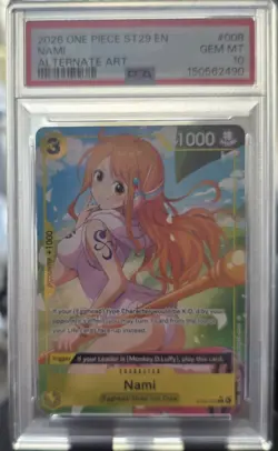 PSA 10 2026 One Piece ST29-008 Nami Alternate Art EN Character - Image 1