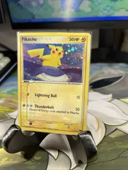 (READ DESC)Pokemon TCG Pikachu Holo Card 12/17 Inverted Back Pop Series 5 (2007) - Image 3