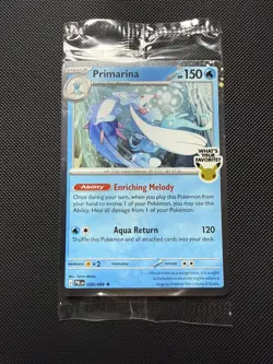 Pokemon TCG Primarina Sealed ‘What’s Your Favorite’ Promo - IN HAND Barnes&Noble - Image 1