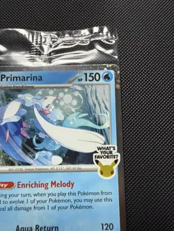 Pokemon TCG Primarina Sealed ‘What’s Your Favorite’ Promo - IN HAND Barnes&Noble - Image 4