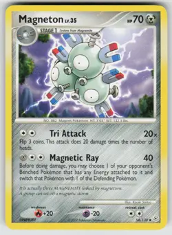 Magneton 54/130 Uncommon Diamond & Pearl Pokemon NM - Image 1