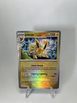 Jolteon (Master Ball Pattern) 029/131 Holo Rare Prismatic Evolutions Pokemon NM - Image 1