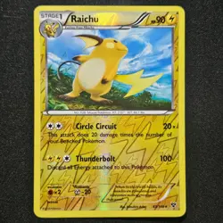 Pokemon RAICHU 43/146 XY Reverse Holo - Image 1
