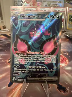 Pokemon Pecharunt EX 85/64 Full Art Ultra Rare Shrouded Fable NM Condition - Image 1