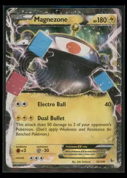 Magnezone EX 35/106 Holo EX Rare Flashfire Pokemon Holo Heavy play - Image 1