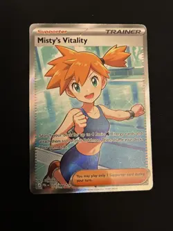 Misty's Vitality Full Art 111/084 Pokemon Pitch Black 2026 English Near Mint NM - Image 1