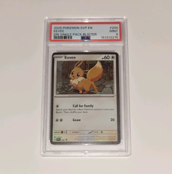 Pokemon TCG Eevee SVP #200 Scarlet & Violet Promo Cosmos Holo PSA 9 English 2025 - Image 2