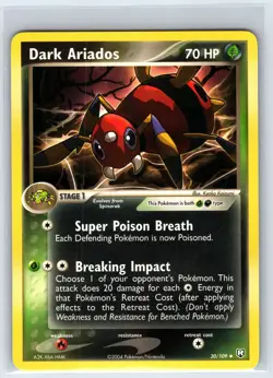 Dark Ariados 30/109 Uncommon Team Rocket Returns Pokemon Lightly Played - Image 1