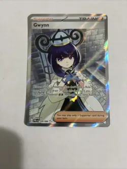 Gwynn 109/084 Pitch Black Holo Full Art Ultra Rare Pokemon Trainer - Image 1