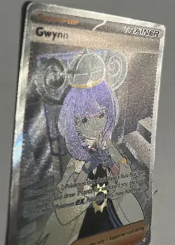 Gwynn 109/084 Pitch Black Holo Full Art Ultra Rare Pokemon Trainer - Image 2