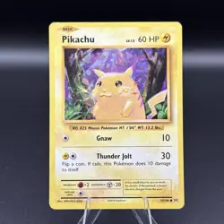 Pikachu - (Cracked Ice Holo) 035/108 Deck Exclusives Holo Pokemon TCG - HP - Image 1