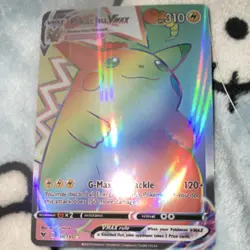 Pikachu VMAX 188/185 Secret Rare Rainbow Full Art Holo - Vivid Voltage - Image 1