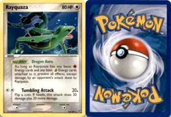 Pokemon TCG Rayquaza 22/107 EX Deoxys Non Holo Rare English 2005 - Image 1