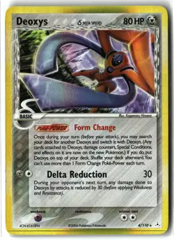 2006 Deoxys ⭐ 4/110 Delta Species Vintage Holo Rare Holon Phantoms Pokemon LP - Image 1