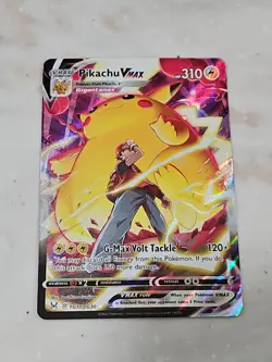 2022 Pokemon Pikachu VMAX TG17/TG30 Gigantamax Art Foil Rare. - Image 1