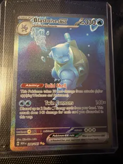 Blastoise ex 200/165 Pokemon TCG SV Scarlet & Violet 151 Full Art Holo EN - Image 1