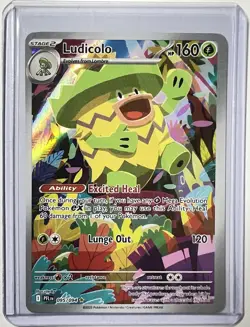 Pokemon Ludicolo 095/094 Phantasmal Flames Illustration Rare Holo Full Art NM - Image 1