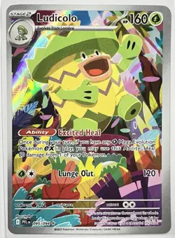 Pokemon Ludicolo 095/094 Phantasmal Flames Illustration Rare Holo Full Art NM - Image 2