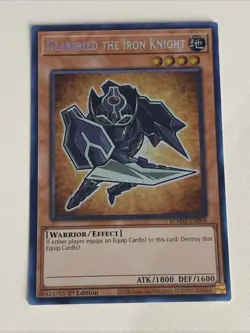 Yugioh Gearfried the Iron Knight - 1st Edition Secret Rare Chibi NM Free Holo C - Image 1