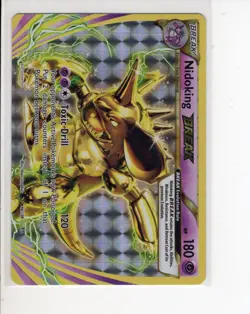 NIDOKING XY EVOLUTIONS SET ULTRA RARE HOLO-FOIL POKEMON CARD 46/108 NM/M - Image 1
