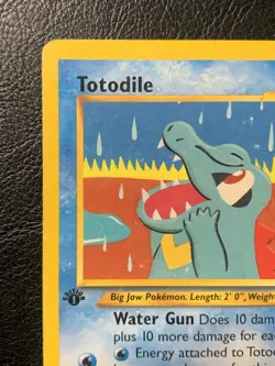 Totodile 85/105 Neo Destiny 1st Edition Pokemon Card Vintage 2000 MP - Image 2