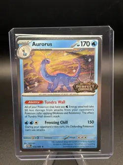 Pokemon TCG Aurorus Stamped Promo Card 024/088 English Perfect Order - Image 1