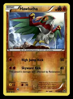 Hawlucha 87/162 Reverse Holo Rare BREAKthrough Pokemon Card - Image 2
