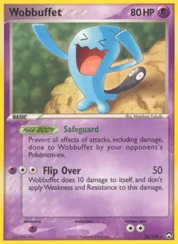 Wobbuffet 24/108 Rare Power Keepers Pokemon Card - Image 1
