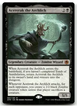 Acererak the Archlich #87 (NM) Forgotten Realms AFR Magic MTG - Image 1