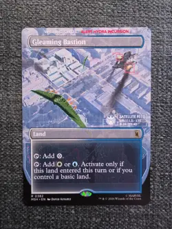 Gleaming Bastion Borderless - MTG MSH Marvel Super Heroes - Image 1