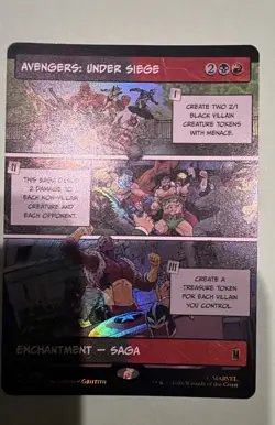 Avengers: Under Siege (Borderless) Marvel Super Heroes Foil Mtg M/NM RARE 306 - Image 1