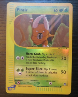 Pokemon Aquapolis Pinsir Reverse Holo 101/147 LP - Image 1