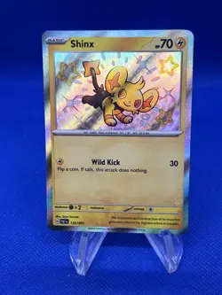 Pokemon SV Paldean Fates Shinx 135/091 Baby Shiny Rare NM - Image 1